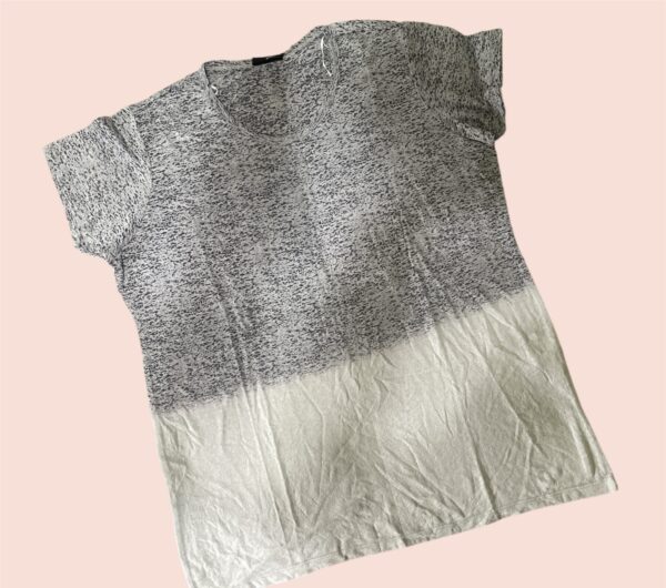 Playera degradada gris - Talla XL - Janina